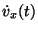 $\dot{v}_x(t)$