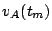 $v_A(t_m)$