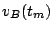 $v_B(t_m)$