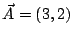 $\vec{A} = (3,2)$