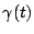 $\gamma(t)$
