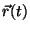 $\vec{r}(t)$