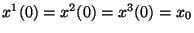 $x^1(0)=x^2(0)=x^3(0)=x_0$