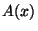 $A(x)$
