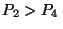 $P_2 > P_4\,$