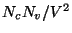 $N_c N_v /V^2$