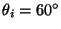 $\theta _i = 60^{\circ}$