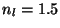 $n_l = 1.5$