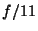 $f/11$