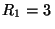 $R_1 = 3\,$