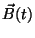 $\vec{B}(t)$