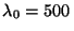 $\lambda_0 = 500\,$