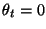 $\theta_t = 0$