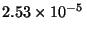 $2.53 \times 10^{-5}\,$