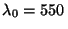 $\lambda_0 = 550\,$