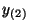 $y_{(2)}$