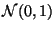 ${\cal N} (0,1)$