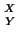 ${X}\atop{Y}$