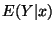 $E(Y\vert x)$