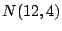 $N(12,4)$