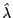 $\hat\lambda$