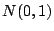 $N(0,1)$