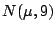 $N(\mu,9)$