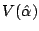 $V(\hat{\alpha})$